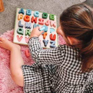 Outlet Chunky Alphabet Puzzle Wooden Puzzles And Activity Toys | Children's Wooden Puzzles