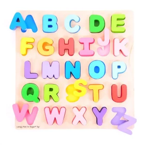 Outlet Chunky Alphabet Puzzle Wooden Puzzles And Activity Toys | Children's Wooden Puzzles
