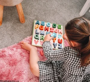 Outlet Chunky Alphabet Puzzle Wooden Puzzles And Activity Toys | Children's Wooden Puzzles