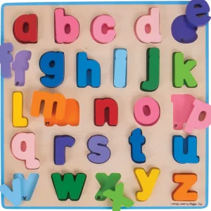 Best Chunky Alphabet Puzzle (Lowercase) Kids Wooden Puzzles And Activity Toys | Kids Learning Numbers And Letter