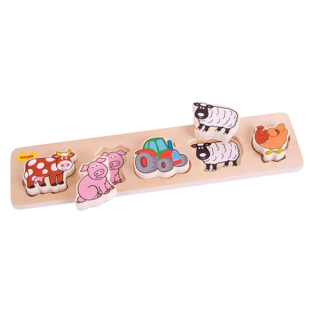 chunky_lift_and_match_far_0.webp Clearance Chunky Lift and Match Farm Puzzle Wooden Puzzles And Activity Toys | Children's Wooden Puzzles