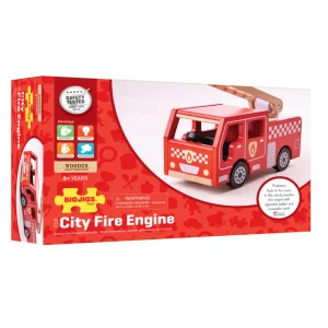 Best City Fire Engine Wooden Toy Cars For Children