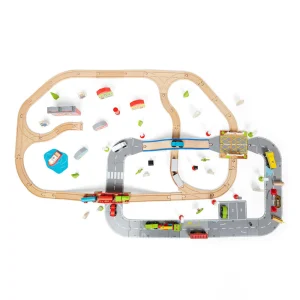 Outlet City Road and Railway Set Gifts For 5 Yr Olds | Toys For 4 Year Olds