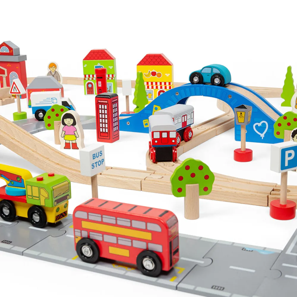 city_road_and_railway_set_4.webp Outlet City Road and Railway Set Gifts For 5 Yr Olds | Toys For 4 Year Olds