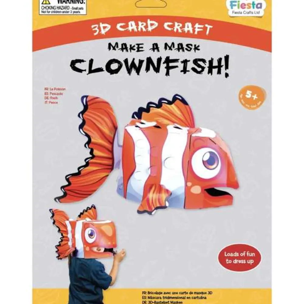 clownfish_d_mask_card_cra_0.webp New Clownfish 3D Mask Card Craft Kids Arts And Crafts Sets For Kids