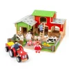Outlet Cobblestone Farm Toy Bundle Wooden Animal Toys | Wooden Farm Sets & Animal Toys