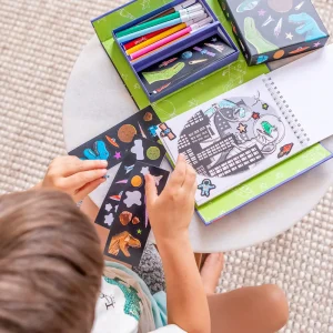 Clearance Colouring Set – Dinos In Space Kids Arts And Crafts Sets For Kids