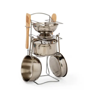 Outlet Cooking Pot Rack Play Shop Cook And Share | Pretend Play Kitchens