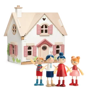 Clearance Cottontail Cottage & Doll Bundle (Cottontail Cottage, Doll Family) Kids Wooden Doll’s Houses | Kids Toy Bundles