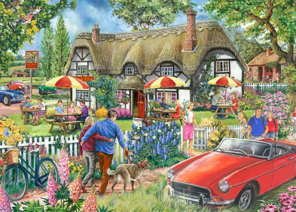 country_pub__big__piece_j_0.webp Discount Country Pub – BIG 500 Piece Jigsaw Puzzle Children's Wooden Puzzles