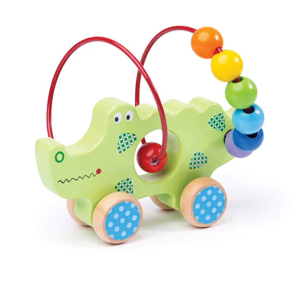 crocodile_push_along_bead_0.webp Hot Crocodile Push Along Bead Frame Wooden Push And Pull Along Toys | Activity Toys & Games