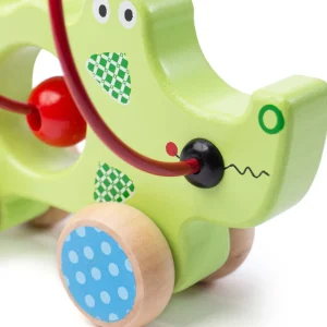 Hot Crocodile Push Along Bead Frame Wooden Push And Pull Along Toys | Activity Toys & Games