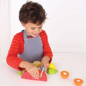 Outlet Cutting Fruit Chef Set Play Shop Cook And Share | Wooden Toy Food Sets