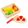 Clearance Cutting Fruit Crate Play Shop Cook And Share | Wooden Toy Food Sets