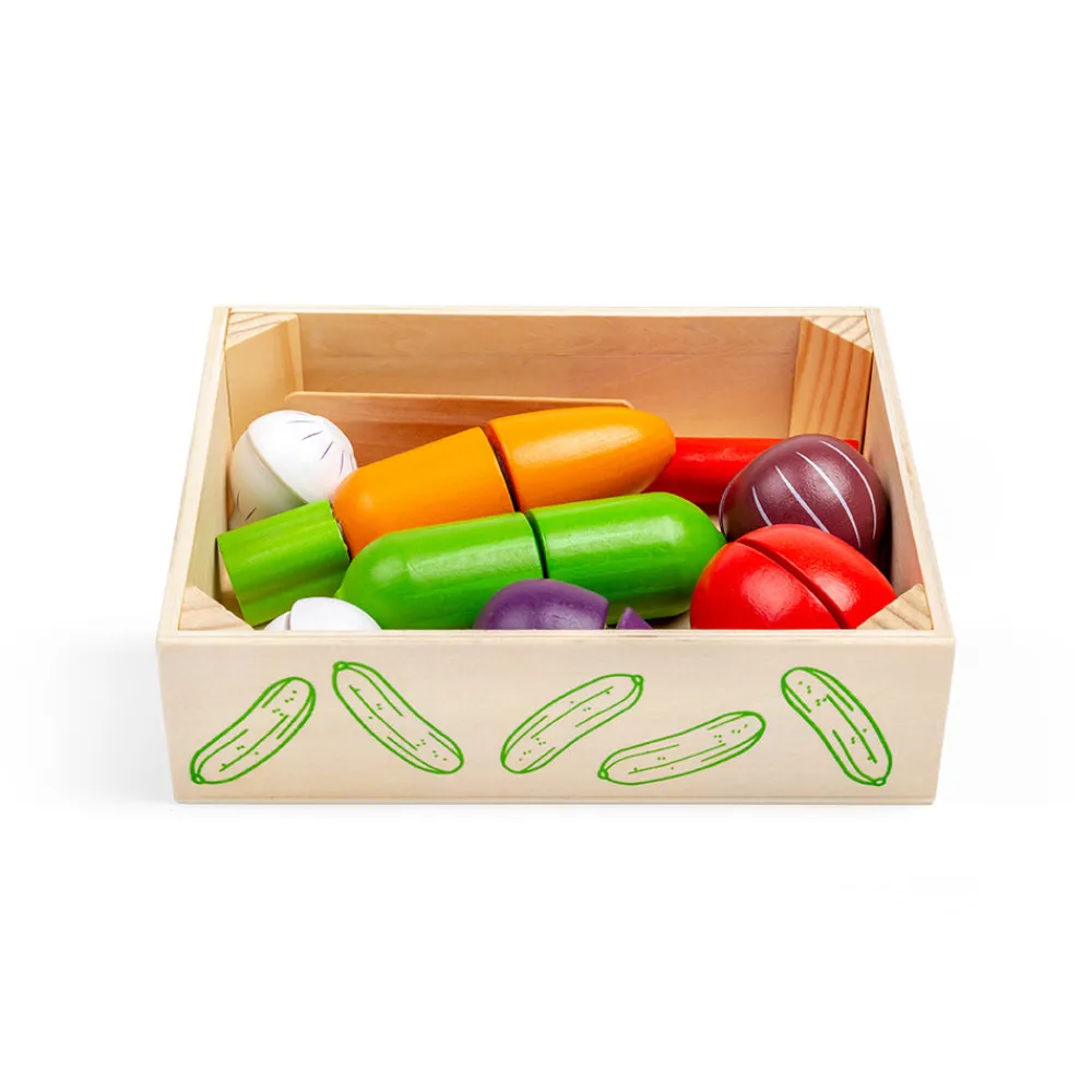 cutting_veg_crate_5.webp Clearance Cutting Veg Crate Play Shop Cook And Share | Wooden Toy Food Sets