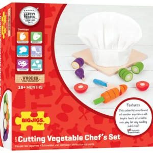 Best Cutting Vegetables Chef Set Play Shop Cook And Share | Wooden Toy Food Sets