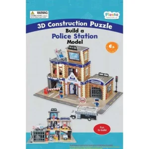 Fashion 3D Construction Craft – Police Station Kids Arts And Crafts Sets For Kids