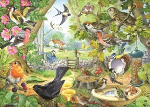 Hot Dawn Chorus – 1000 Piece Jigsaw Puzzle Children's Wooden Puzzles