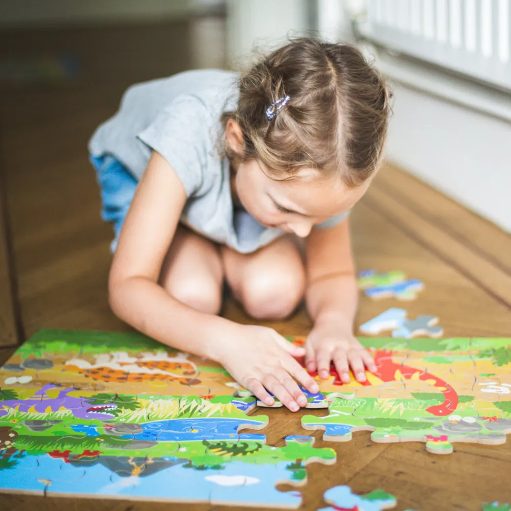 dawn_of_the_dinosaur_floo_4.webp Discount Dawn of the Dinosaur Floor Puzzle (48 piece) Wooden Puzzles And Activity Toys | Children's Wooden Puzzles