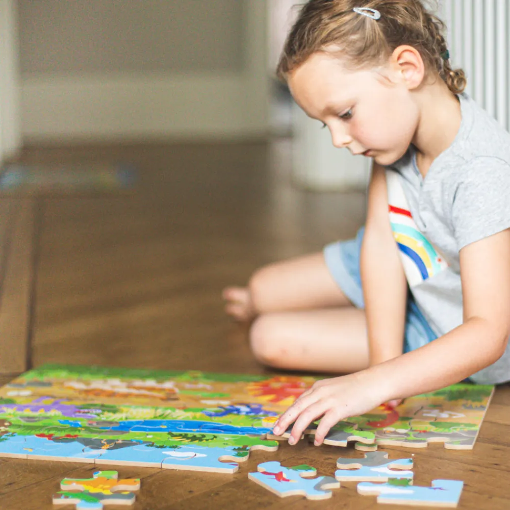 dawn_of_the_dinosaur_floo_6.webp Discount Dawn of the Dinosaur Floor Puzzle (48 piece) Wooden Puzzles And Activity Toys | Children's Wooden Puzzles