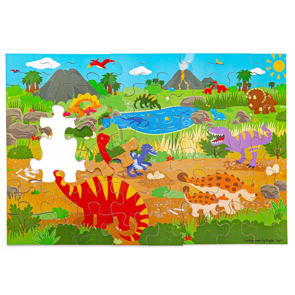 dawn_of_the_dinosaur_floo_7.webp Discount Dawn of the Dinosaur Floor Puzzle (48 piece) Wooden Puzzles And Activity Toys | Children's Wooden Puzzles