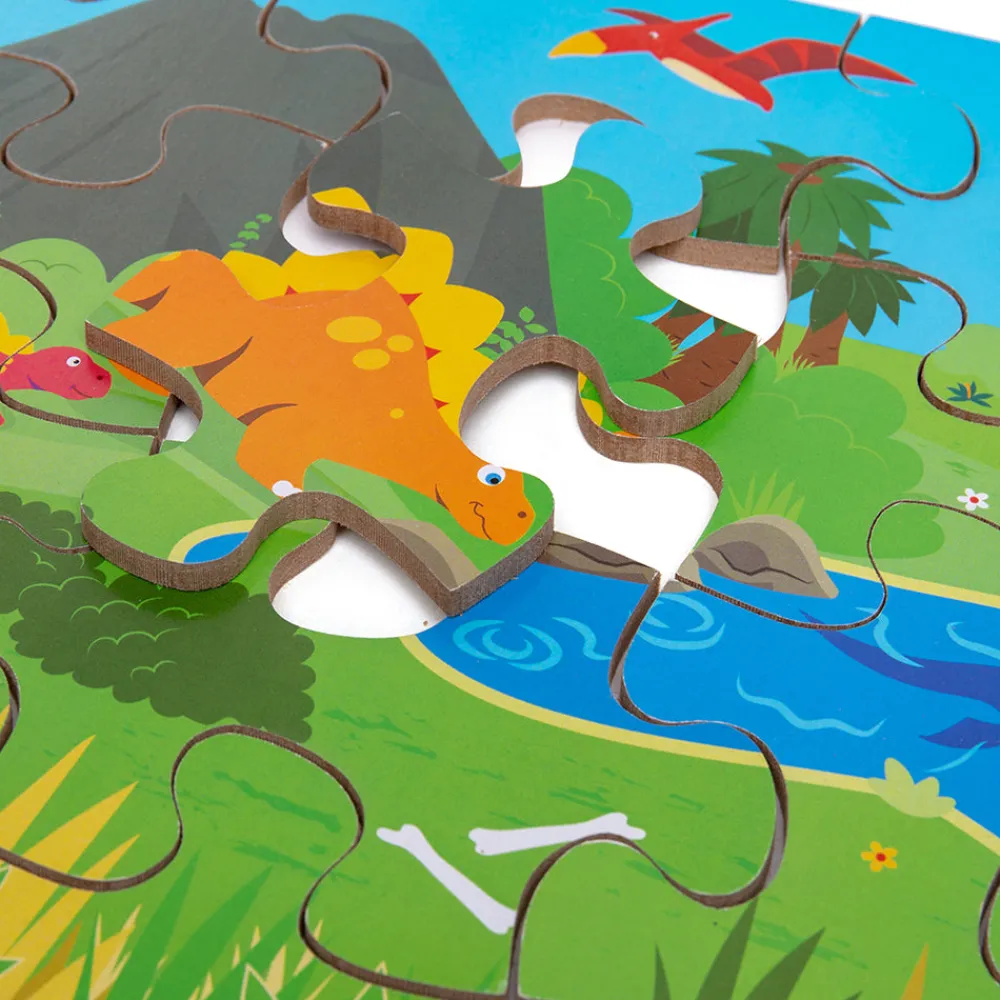dawn_of_the_dinosaur_floo_8.webp Discount Dawn of the Dinosaur Floor Puzzle (48 piece) Wooden Puzzles And Activity Toys | Children's Wooden Puzzles