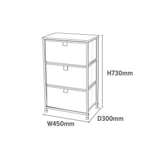 Fashion Dinosaur 3 Drawer Kids Storage Chest Kids Kid’s Furniture