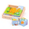 Hot Dinosaur Cube Puzzle Wooden Puzzles And Activity Toys | Children's Wooden Puzzles