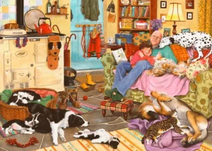 Discount Dog Tired – 1000 Piece Jigsaw Puzzle Children's Wooden Puzzles
