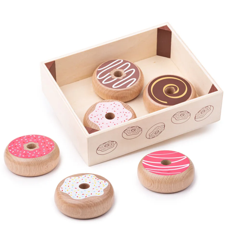 doughnut_crate_0.webp Hot Doughnut Crate Play Shop Cook And Share | Wooden Toy Food Sets