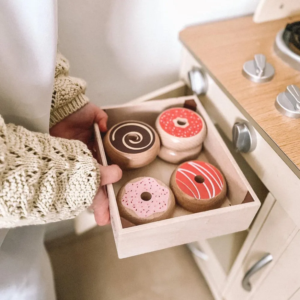 doughnut_crate_1.webp Hot Doughnut Crate Play Shop Cook And Share | Wooden Toy Food Sets