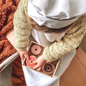Hot Doughnut Crate Play Shop Cook And Share | Wooden Toy Food Sets