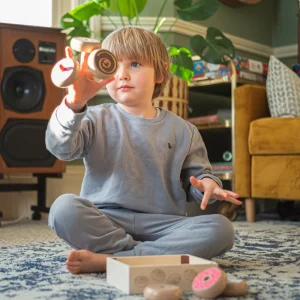 Hot Doughnut Crate Play Shop Cook And Share | Wooden Toy Food Sets