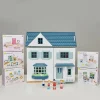 Fashion Dovetail Bundle (Dovetail House, Doll Family, 5 Room Sets) Kids Wooden Doll’s Houses | Kids Toy Bundles
