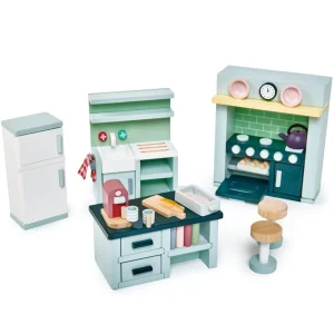 Fashion Dovetail Bundle (Dovetail House, Doll Family, 5 Room Sets) Kids Wooden Doll’s Houses | Kids Toy Bundles