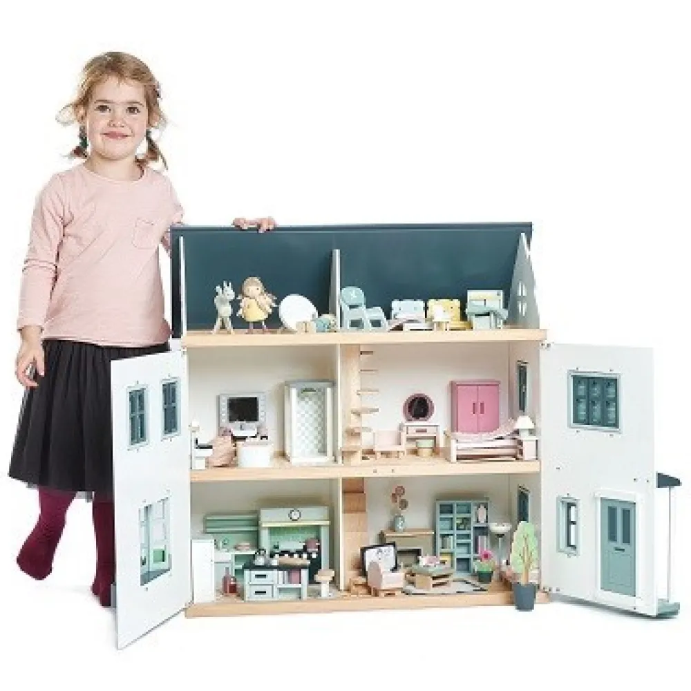 dovetail_house_2.webp Sale Dovetail House Wooden Doll’s Houses | Prams & Cradles