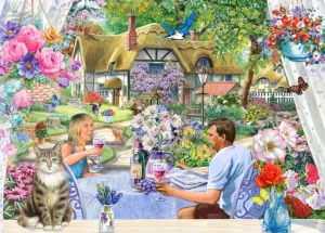 Fashion Enjoying the Garden – BIG 500 Piece Jigsaw Puzzle Children's Wooden Puzzles
