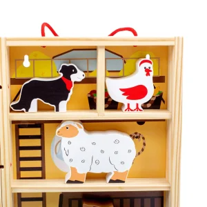 Clearance Farm Animal Playbox Wooden Farm Sets & Animal Toys