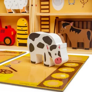 Clearance Farm Animal Playbox Wooden Farm Sets & Animal Toys