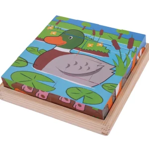Outlet Farm Cube Puzzle Wooden Puzzles And Activity Toys | Children's Wooden Puzzles