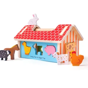 Sale Farmhouse Sorter Shape Sorter Toys | Activity Toys & Games