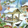 Hot Feed The Birds – BIG 250 Piece Jigsaw Puzzle Children's Wooden Puzzles