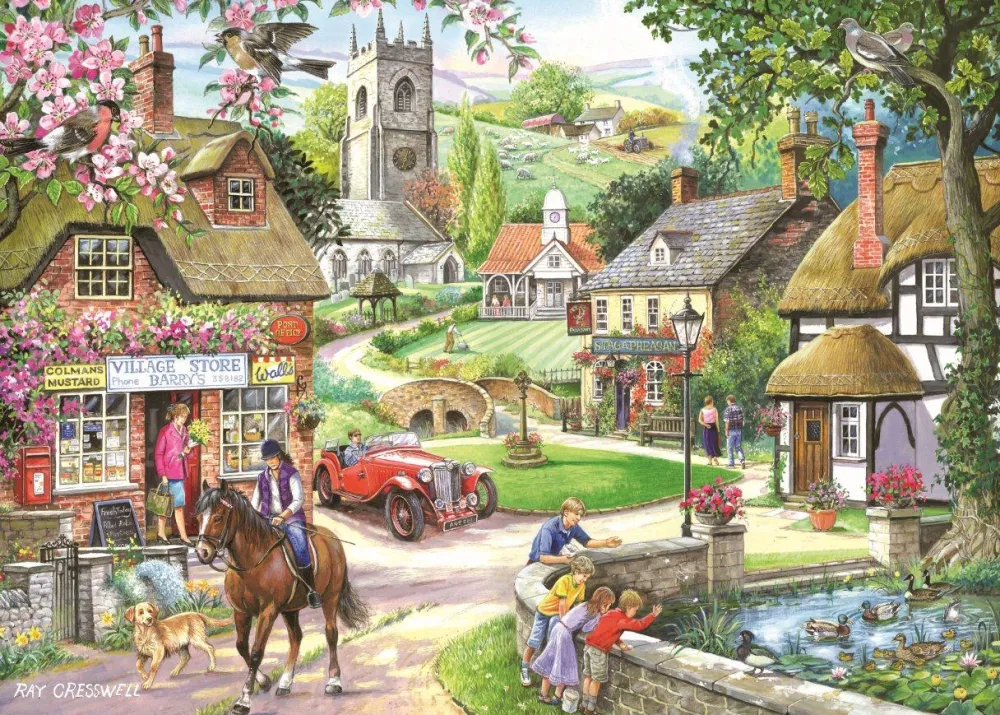 feeding_the_ducks___piece_0.webp Clearance Feeding The Ducks – 1000 Piece Jigsaw Puzzle Children's Wooden Puzzles