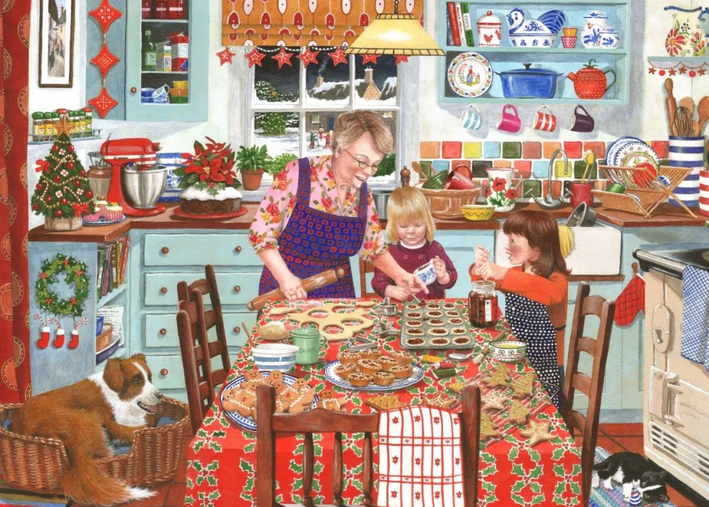 festive_fancies__big__pie_0.webp Clearance Festive Fancies – BIG 500 Piece Jigsaw Puzzle Children's Wooden Puzzles