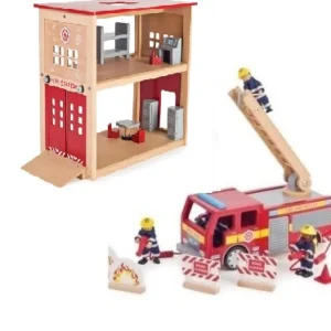 New Fire Station Bundle Kids Kids Toy Bundles | Wooden Toy Cars For Children