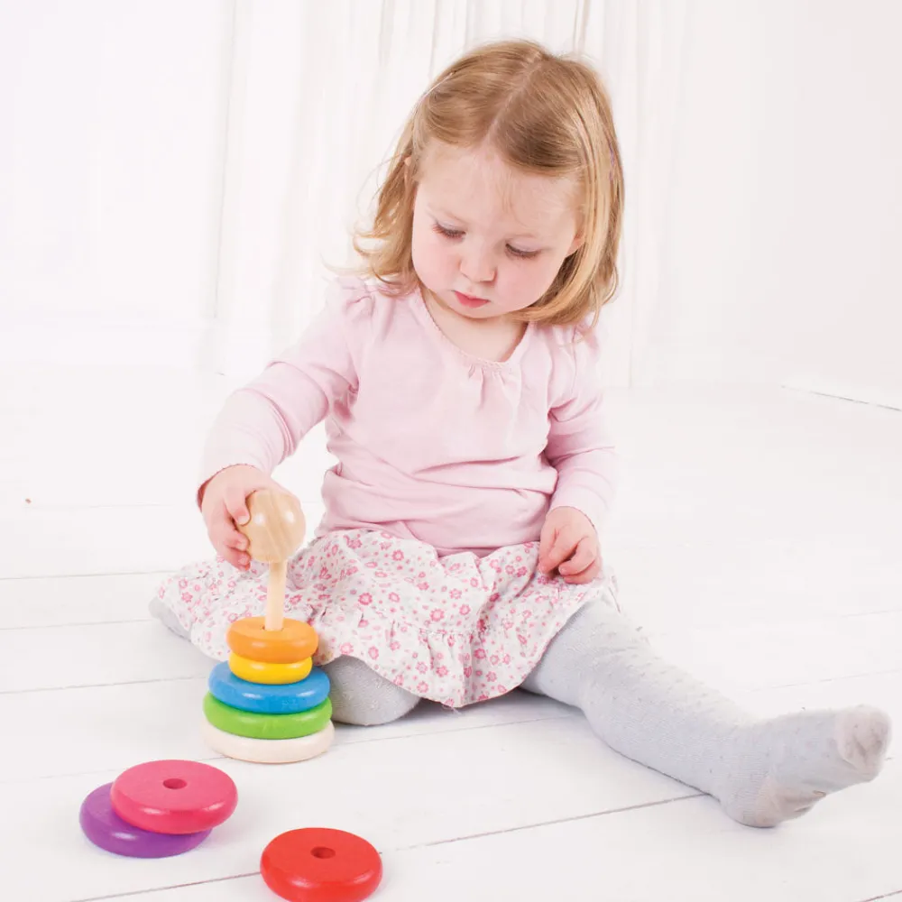 first_rainbow_stacker_10.webp Best First Rainbow Stacker Wooden Puzzles And Activity Toys | Traditional Wooden Toys
