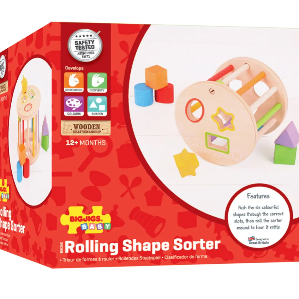 first_rolling_shape_sorte_4.webp Clearance First Rolling Shape Sorter Shape Sorter Toys | Activity Toys & Games