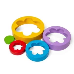 New Flower Tower Wooden Puzzles And Activity Toys | Traditional Wooden Toys