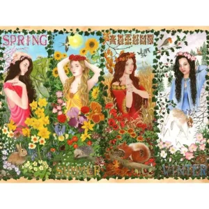 New Four Seasons – 1000 Piece Jigsaw Puzzle Children's Wooden Puzzles