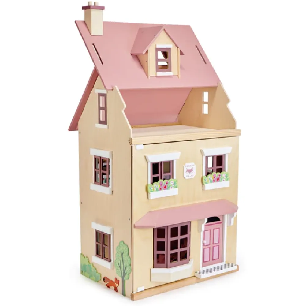 foxtail_villa_pink_1.webp Discount Foxtail Villa (Pink) Wooden Doll’s Houses | Prams & Cradles